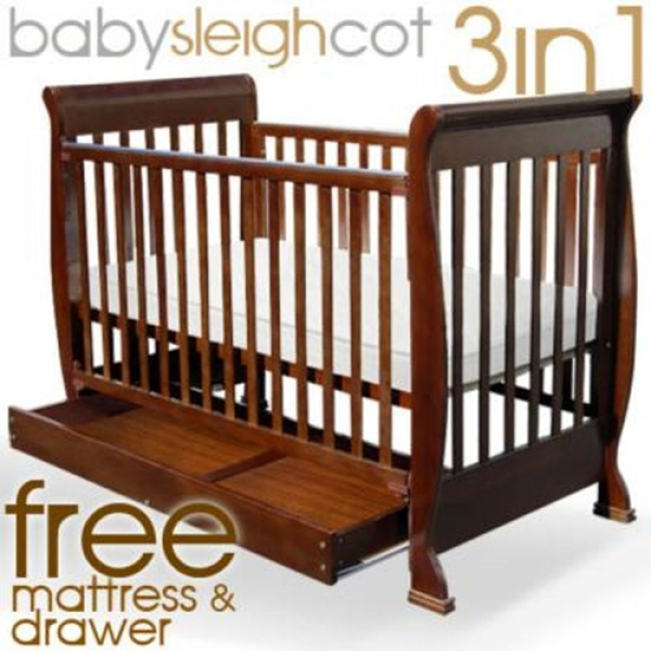 sleigh style cot